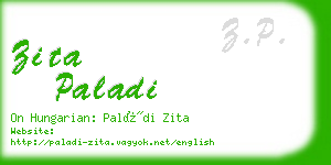 zita paladi business card